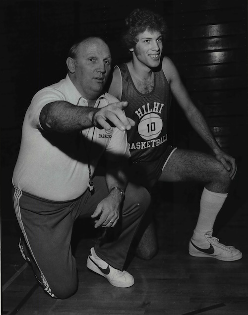 1983 Press Photo Barry Adams, Glencoe High School basketball Coach